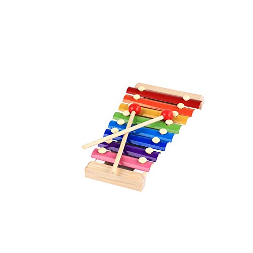 Preisvergleich Produktbild Hölzerne Hand Knocking Xylophon Kinder Bunte Musikinstrumente Kleinkind-Learning Educational Development Musical Keyboard Drums 1 Set