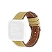 Produktbild Wawer for Fitbit Versa Slim Premium Leather Band Replacement Strap for Women Men Leather Replacement Watch Band Strap Soft für Fitbit Fitbit Versa Slim Smartwatch,Sturdy and Durable (F)