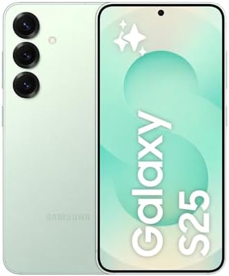 Samsung Galaxy S25 Smartphone AI, 3 anni di Garanzia del produttore, Display 6.2'' FHD+ Dynamic AMOLED 2X, Fotocamera 50MP, RAM 12GB, 256GB, 4.000 mAh, Mint [Versione italiana]
