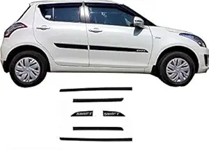 SHOPONE CAR Door Side Beading Black for Maruti Suzuki Swift