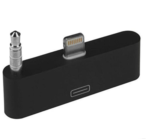 Camac 8 Pin auf 30 Pin Audio Converter Dock Station für iPhone 6 6S - Schwarz
