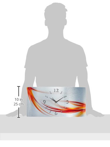 Kreative Feder WAG053F Abstrakt Alu Designer Wanduhr / Funkuhr modernes Design - 2