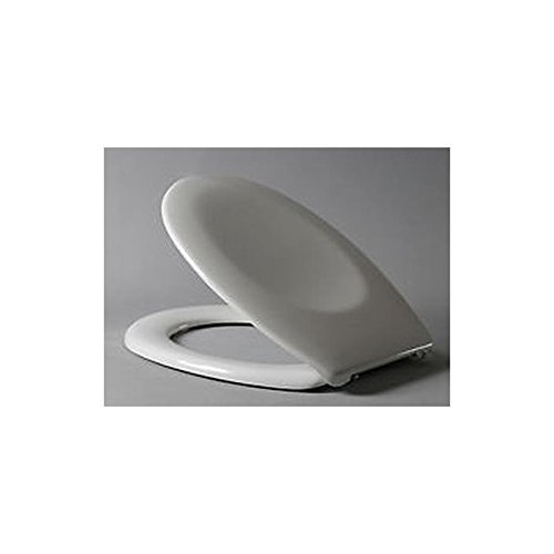 Hamberger BALTIC88A WC - Sitz mit Deckel Top weiß mit Edelstahl-Befestigung