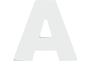 miamiXa Buchstaben und Zahlen 3D MDF Holz weiß Tischdeko Name Alphabet Kommunion Konfirmation Taufe Geburtstag Hochzeit Schulanfang Einschulung Deko A-Z Namensschild (8 cm hoch / 0,8 cm tief, A)