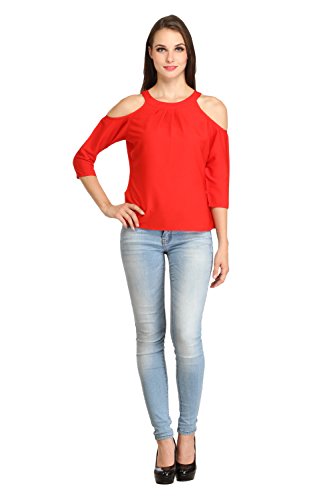 COLOR FUEL Red Women Top RS.399 (64.00% Off) - Amazon