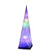 Produktbild The Good Life Mehrfarbige LED drehbare Pyramide 44cm hoch x 13cm breit Nachtlicht Laterne