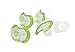 Haberman Lovi Soother (0-3 Months, Pack of 4, Green)