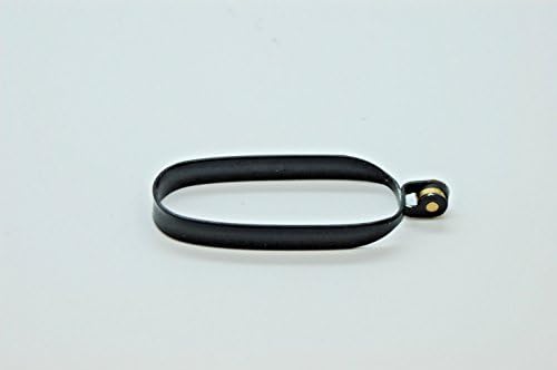 2 Piece Black Non-Skid Hackle Plier, Dublex Rubber, Black Spring Rubber, Fly Fishing