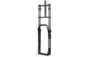 STRTG Forcella Fat Air da 20/26 Pollici Forcella Bici da Neve/Spiaggia Doppia Spalla Sospensione Ad Aria Compressa Magnesio E Lega di Alluminio Spread 135Mm Fit 4.0''Fat Tire A,20Inch