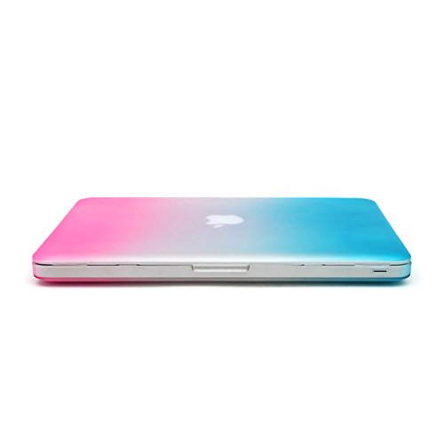 MacBook Pro 13 Hülle Case, iNeseon Ultra Slim Gummierte Hartschale Tasche Cover Shell, US Regenbogen und EU Transparent Tastatur Abdeckung Schutzhülle für Apple MacBook Pro 13.3 Zoll Aluminum Unibody mit CD-ROM Drive Modell:A1278,NICHT für MacBook Pro 13 mit Retina Display (Regenbogen) - 3