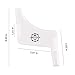 AMTOK Beard Shaping Comb Tool Template with Beard Shaping Guide for Perfect Lines Curve Straight Step Cut, Transparent