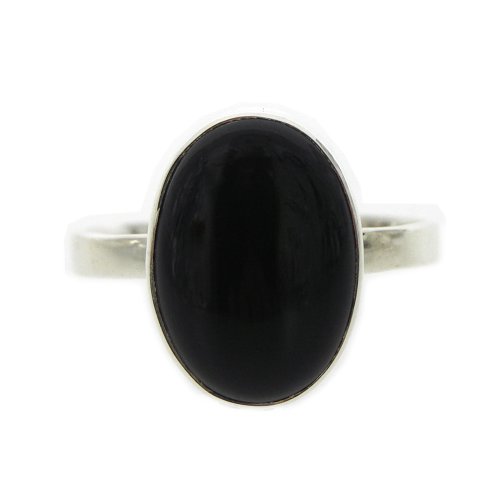 Nova Silver Damen-Ring Sterling-Silber 925 Gr. 54 (17.2) Onyx ns/nsr12/on grenverstellbar Nova Silver Damen-Ring Sterling-Silber 925 Gr. 54 (17.2) Onyx ns/nsr12/on grenverstellbar