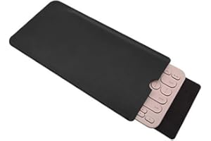 Hosoncovy Étui de protection en cuir PU pour clavier multifonction Logitech K380 Noir