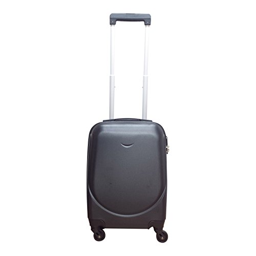 Preisvergleich Produktbild Castillo Koffer XS Handgepäck Reisekoffer Trolley Turin schwarz 50 cm