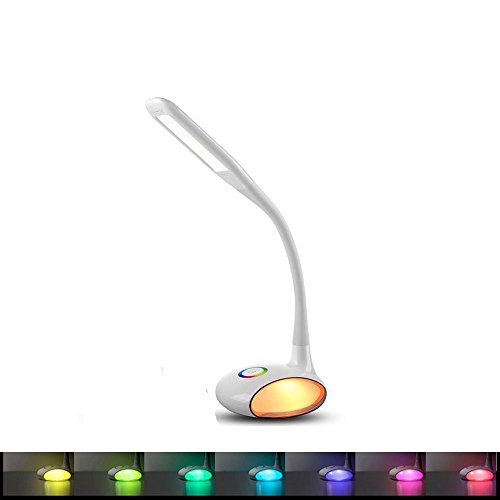 E-Plaza LED magia lámpara De Escritorio 3 Niveles de brillo Touch-Sensor con Multicolor Globo Base cuello flexible USB puerto