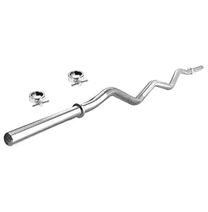 Body Maxx Weight Rod 3 feet Curl Bar with Locks -3Feet