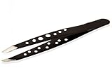 Zinger Eyebrow Tweezers Stainless Steel - (Black) 9.5 cm