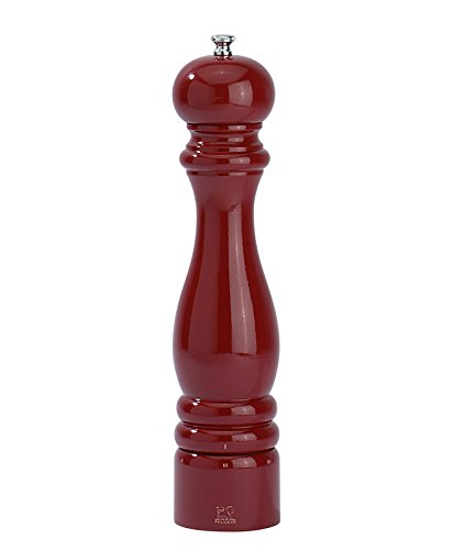 Peugeot 23645 Paris Pfeffermühle Holz, 6,7 x 6,7 x 30 cm, rot lackiert