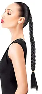 Ekan Hair Extensions Parandi Used As Braid for Women and Girls (Black, 20 g) -Set of 2