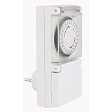 Temporizador 24h temporizador mecánico - conmutación mecánica enchufe exterior ip44 3680 W