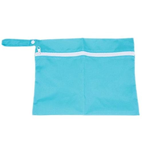 Hangqiao Dirty Cloth Storage Bag Diaper Nappy Baby Stroller Pram Waterproof Organizer , Blue