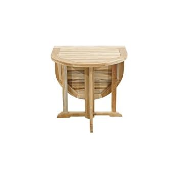 Amazon.de: Gartentisch Teak Tisch klappbar Teaktisch oval Balkontisch