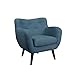 Produktbild Dreams4Home Sessel 'Brixton' - Sessel, Kuschelsessel, Wohnzimmer, Polstersessel, Gästezimmer, Wellenfederung, Stellmaß BxT: 91 x 81 cm, in hellblau, grün, anthrazit und blau, Farbe:Hellblau