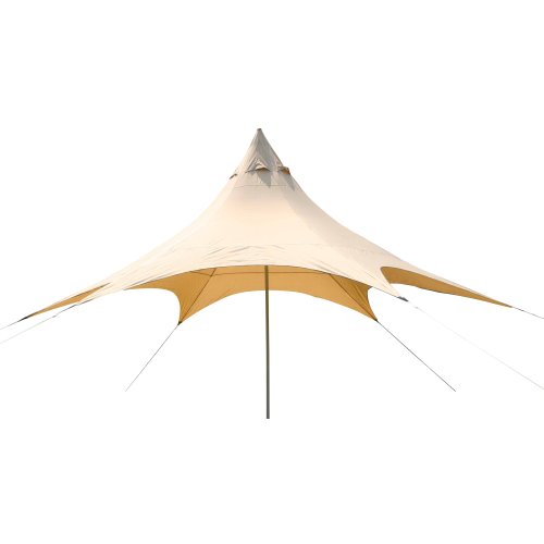 10T Captiva 6 – Schirm-Sonnendach 31m² Hexagon mit Aufstellstange wasserabweisend 90% UV-Schutz - 5