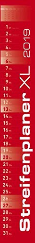 Streifenplaner XL 2019 - Streifenkalender (11 x 80) - Wandplaner