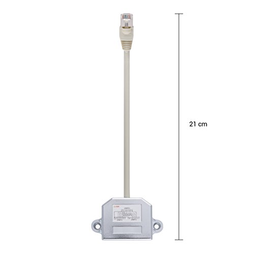 kwmobile 2x Netzwerkkabel Splitter Anschlussverdoppler Cat. 5e – RJ45 Stecker auf 2x Rj45 ISDN Buchse - 2