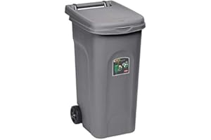 STEFANPLAST Abfalleimer Eco System 80 l S/Pedal grau