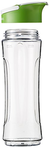 AmazonBasics – Ersatzflasche für den „Mix & Go“-Mixer, 600 ml, Farbe: Transparent, 2er-Pack - 2