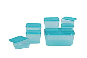 All Time Plastics Polka Container Set, Set of 8, Green
