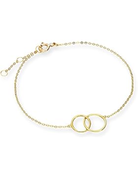 9 Karat Gold (375) Karma Kreise Armband | 17,7cm