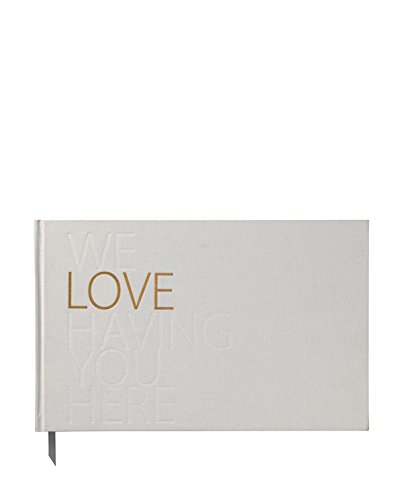 P&P Gästebuch 32x20cm We love having you here