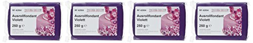 Cake Company Fondant violett, 4er Pack (4 x 250 g) - 2