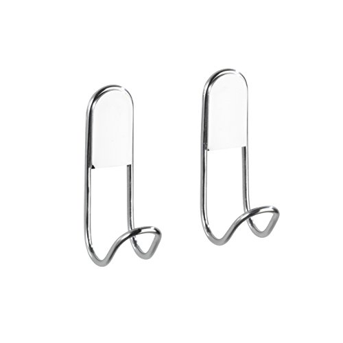 WENKO 20642100 Wandhaken Classic – 2er Set, Stahl, 2 x 9 x 5.5 cm, Chrom - 6
