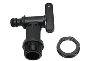 GENERIC Replacement Water Butt Tap Garden IBC Tank Hozelock Barrel Joint Adaptor Beer Rain Brew Adapter 3/4 inch Connector Plastic, 24.4mm