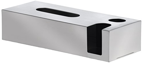 Blomus 68689 Kombibox Nexio für Kosmetiktücher, Wattestäbchen & Pads, Edelstahl matt
