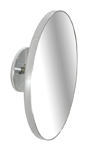 WENKO 18778100 Turbo Loc Antibeschlagspiegel - Befestigen ohne bohren, Kunststoff, 17 x 5 x 17 cm, Chrom