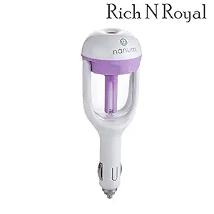 Rich N Royal Car Humidifier Air Purifier Freshener with Dual USB Port (Multicolor)