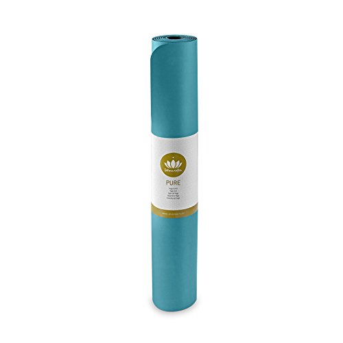 Lotuscrafts Yogamatte PURE – extrem rutschfest PU-Oberfläche – ökologisch aus Naturkautschuk -ideal für Hot Yoga und Ashtanga Yoga – extra breit (65 cm) - 4