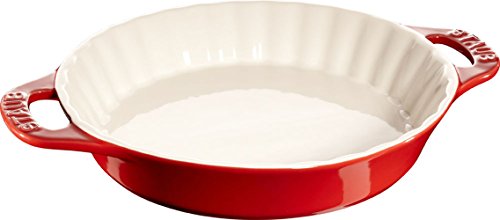 Staub - Tarte-Form rund - kirschrot Ø 28 cm 2 Liter