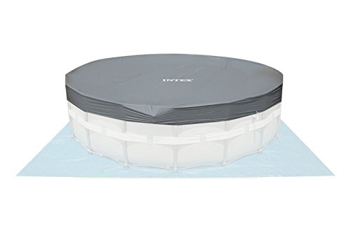 INTEX 457×107 cm Prism Metal Frame Swimming Pool Schwimmbecken 28734 Komplett-Set mit Extra-Zubehör wie: Filterkartusche, Reparaturset und Fußbad - 4