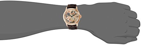 Thomas Earnshaw Men's Bauer Mechanical Skeleton Automatic Watch with Silver Dial Analogue Display and Brown Leather Strap ES-8049-03