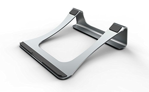 Tacana Modisch geschwungener Laptop Solide Aluminium Desktop-Ständer für Apple Macbook Pro/Air und alle 27,9–38,1 cm Laptops - 3