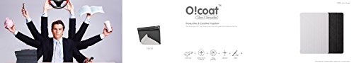 Ozaki O!Coat Slim-Y Versatile Smart Schutzhülle für Apple 12,9″ iPad Pro in schwarz [Patentierte Standfunktion | wake/sleep Funktion | Apple Pencil Halterung | Kunstleder] – OC151BK - 5