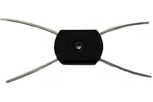 Qsnailfrr Testina di ricambio per decespugliatore elettrico, filo di acciaio, bobina di filo di acciaio, per decespugliatore di erbacce, attacco per erba senza fili, facile da usare