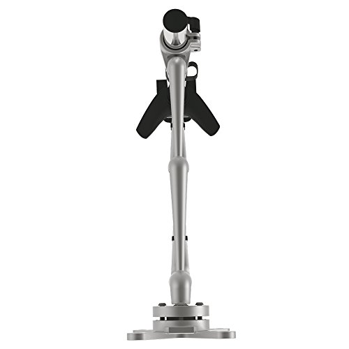 PureMounts PM-STYLE-DM-23C Schreibtisch Halterung für Monitore bis 71cm (28 Zoll), schwenkbar, neigbar, drehbar, VESA 100, Armlänge: 2x ca.16cm - 4