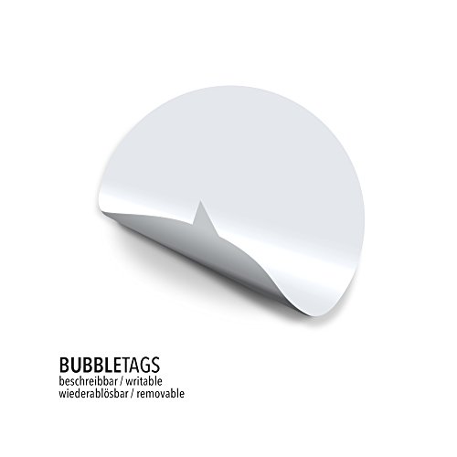 48 Bubbletags Aufkleber, weiß | Sprechblasen, Bubble Sticker, Geschenke & Gutscheine zum Beschriften - 2
